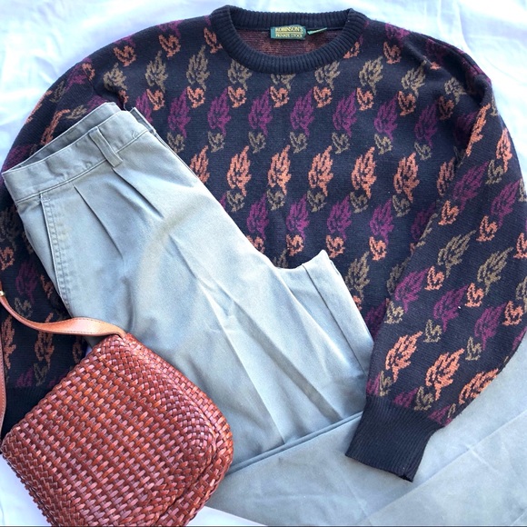 Vintage Sweaters - Perfect Fall Vintage Wool Blend Sweater - medium